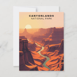 Canyonlands National Park Art USA Postkarte