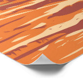 Canyonlands National Park Island Im Sky Retro Poster (Ecke)