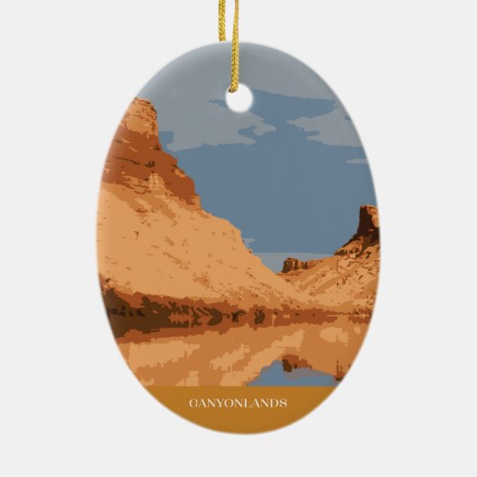 Canyonlands National Park Keramik Ornament (Hinten)