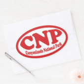 Canyonlands National Park Root Oval Aufkleber (Umschlag)