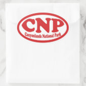 Canyonlands National Park Root Oval Aufkleber (Tasche)