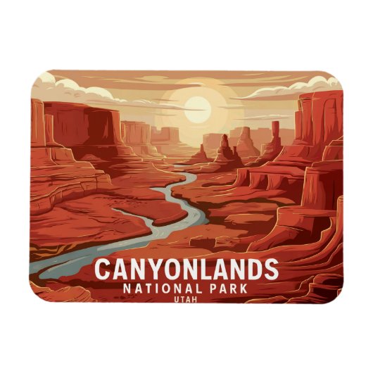 Canyonlands National Park Sunset Magnet (Horizontal)