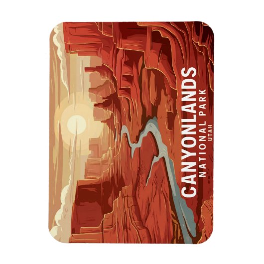 Canyonlands National Park Sunset Magnet (Vertikal)
