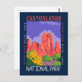 Canyonlands National Park Utah Distressed Postkarte (Vorne/Hinten)