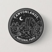 Canyonlands National Park Utah Monoline Button (Vorderseite)
