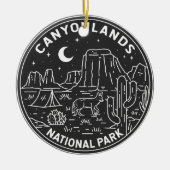 Canyonlands National Park Utah Monoline Keramik Ornament (Vorne)