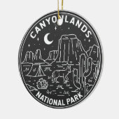 Canyonlands National Park Utah Monoline Keramik Ornament (Links)