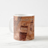 Canyonlands National Park Utah Pictograph Kaffeetasse (Vorderseite Links)