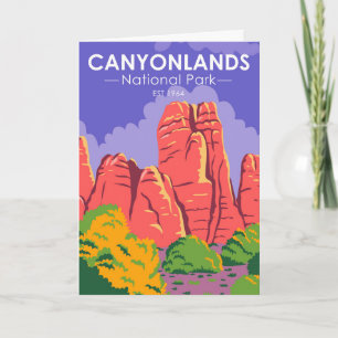 Canyonlands National Park Utah Vintage Karte