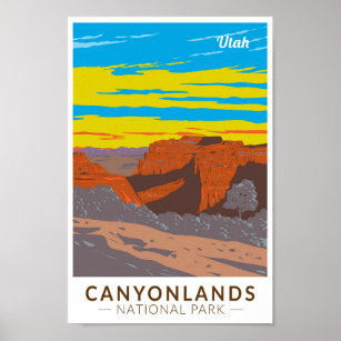 Canyonlands Nationalpark Moab Vintage Poster