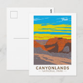 Canyonlands Nationalpark Moab Vintage Postkarte (Vorne/Hinten)