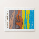 Canyonlands Nationalpark Moab Vintage Puzzle (Horizontal)