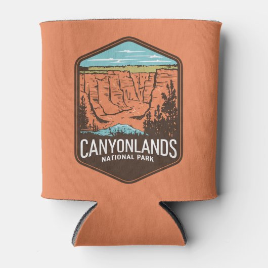 Canyonlands Nationalpark Retro Emblem Dosenkühler (Vorderseite)