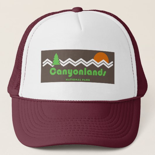 Canyonlands Nationalpark Retro Truckerkappe (Vorderseite)