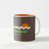 Canyonlands Nationalpark Retro Zweifarbige Tasse (VorderseiteRechts)