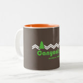 Canyonlands Nationalpark Retro Zweifarbige Tasse (Vorderseite Links)