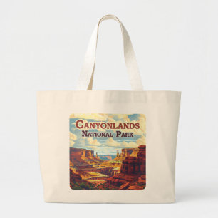 Canyonlands Nationalpark Utah Moab Retro Jumbo Stoffbeutel