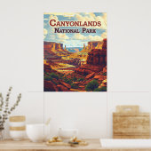 Canyonlands Nationalpark Utah Moab Retro Poster (Küche)