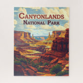 Canyonlands Nationalpark Utah Moab Retro Puzzle (Vertikal)