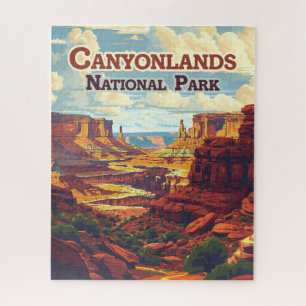 Canyonlands Nationalpark Utah Moab Retro Puzzle