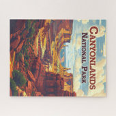 Canyonlands Nationalpark Utah Moab Retro Puzzle (Horizontal)
