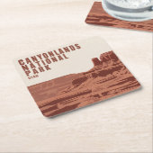 Canyonlands Nationalpark Utah Rechteckiger Pappuntersetzer (angewinkelt)