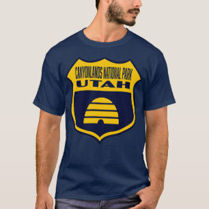 Canyonlands Nationalpark Utah Retro Flaggenschild T-Shirt