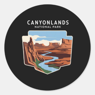 Canyonlands Nationalpark Utah Souvenir Wandern Fre Runder Aufkleber