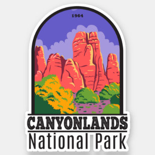 Canyonlands Nationalpark Utah Vintag Aufkleber