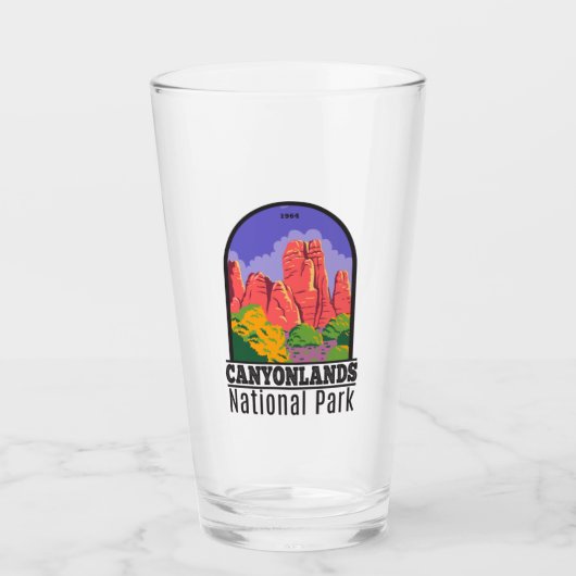 Canyonlands Nationalpark Utah Vintag Glas (Vorderseite)