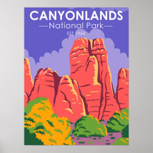 Canyonlands Nationalpark Utah Vintag Poster