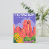 Canyonlands Nationalpark Utah Vintage Postkarte (Stehend Vorderseite)