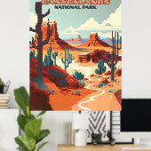 Canyonlands Nationalpark Utah Wüstengebirge Poster (Heimbüro)