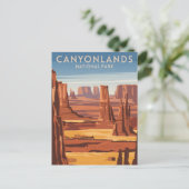 Canyonlands Nationalpark Vintag Postkarte (Stehend Vorderseite)