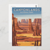 Canyonlands Nationalpark Vintag Postkarte (Vorne/Hinten)