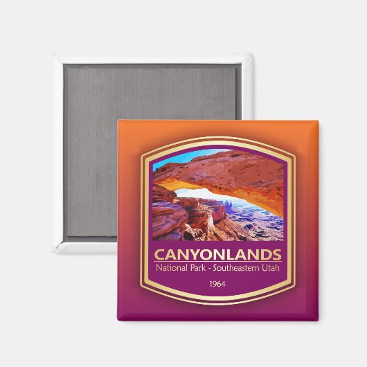 Canyonlands NP (PF1) Magnet (Vorderseite/Rückseite)