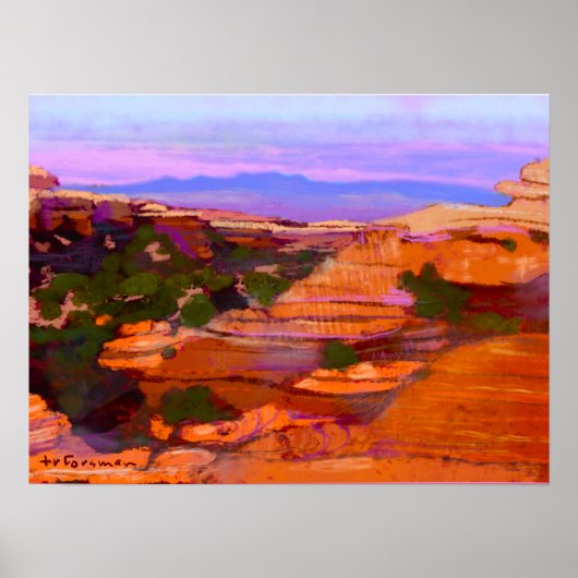 Canyonlands, USA PAINTING ©TR FORSMAN Poster (Vorne)
