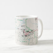 Canyonlands (Utah) Karten-Tasse Kaffeetasse (VorderseiteRechts)