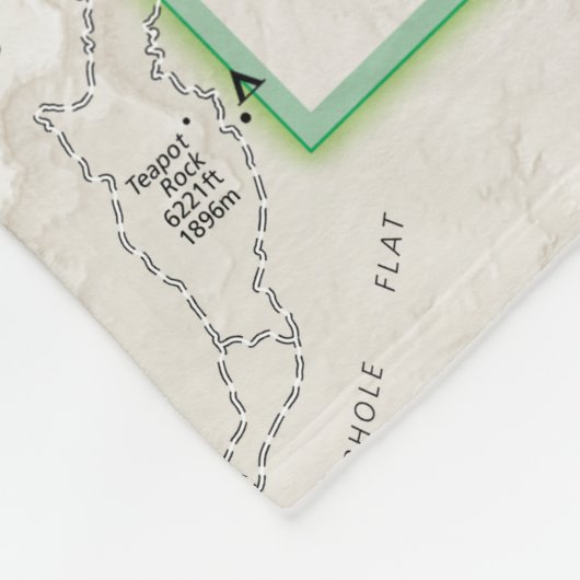 Canyonlands (Utah) Kartendecke Fleecedecke (Ecke)