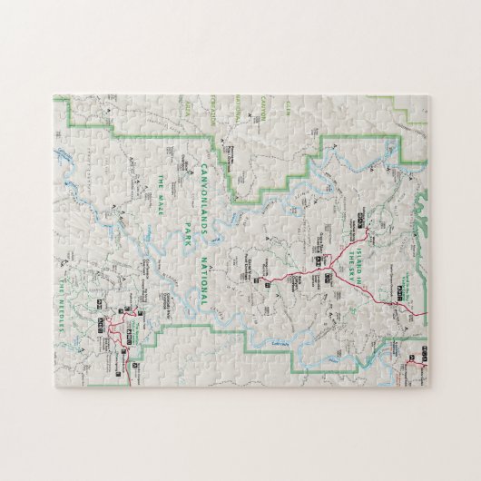 Canyonlands (Utah) Kartenpuzzle Puzzle (Horizontal)