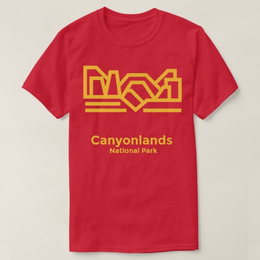 Canyonlands Utah Minimalistisch Retro Graphic 98 T-Shirt (Design vorne)