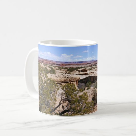 Canyonlands View from Cave Springs Trail Kaffeetasse (Vorderseite Links)