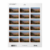 Canyonlands View von Grand View Point Trail Adressaufkleber (Vorne)