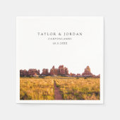 Canyonlands Wedding Paper Cocktail Napkin Serviette (Vorderseite)