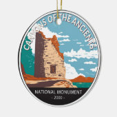 Canyons des antiken Nationalmonumentzirkels Keramik Ornament (Links)