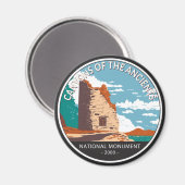 Canyons des antiken Nationalmonumentzirkels Magnet (Vorderseite/Rückseite)