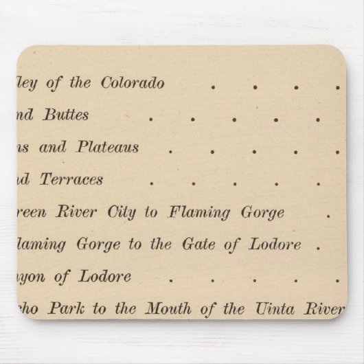 Canyons des Colorado Mousepad (Vorne)