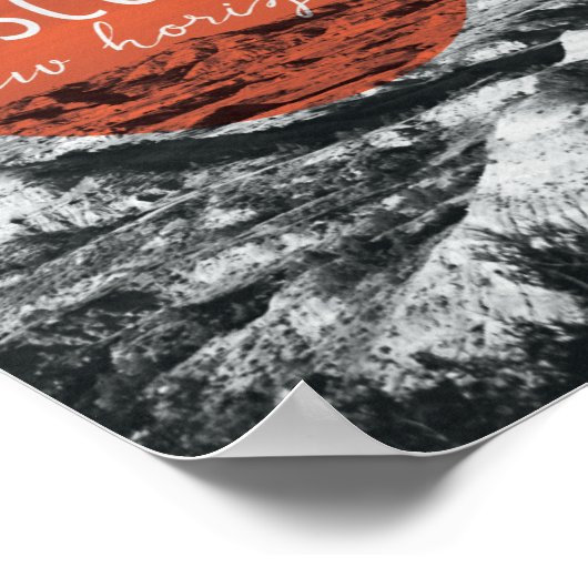 Canyons | Discover New Horizons Quote Poster (Ecke)