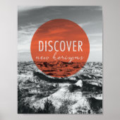 Canyons | Discover New Horizons Quote Poster (Vorne)