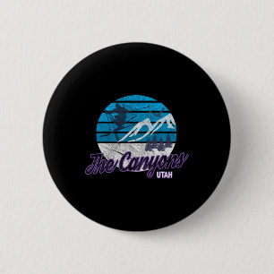 Canyons Utah Usa Ski Resort Snowboarden 1 Button